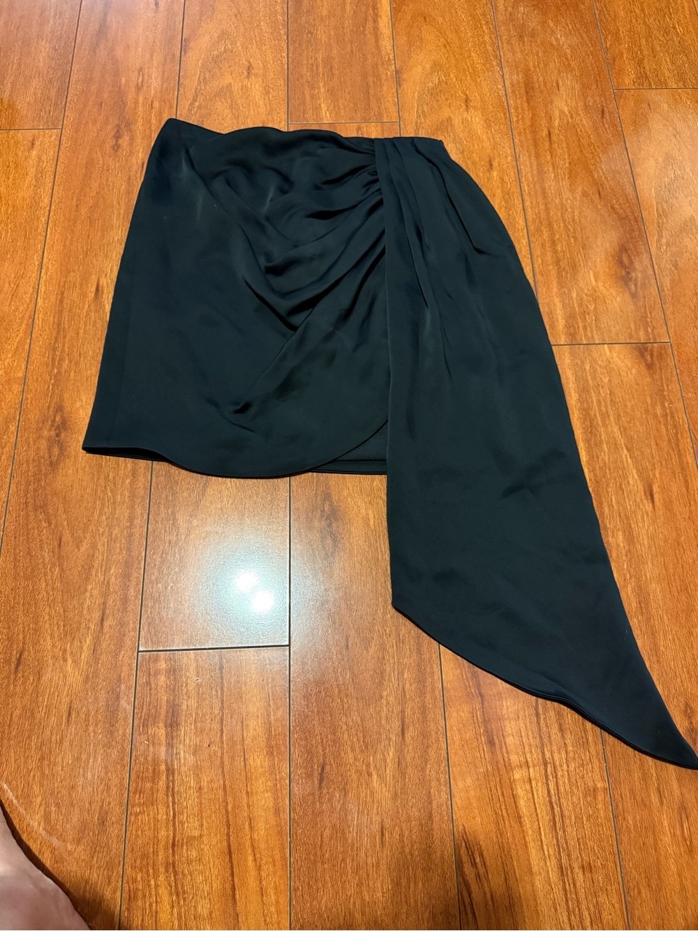 JONATHAN SIMKHAY  Black Draped Asymmetric Women’s Skirt